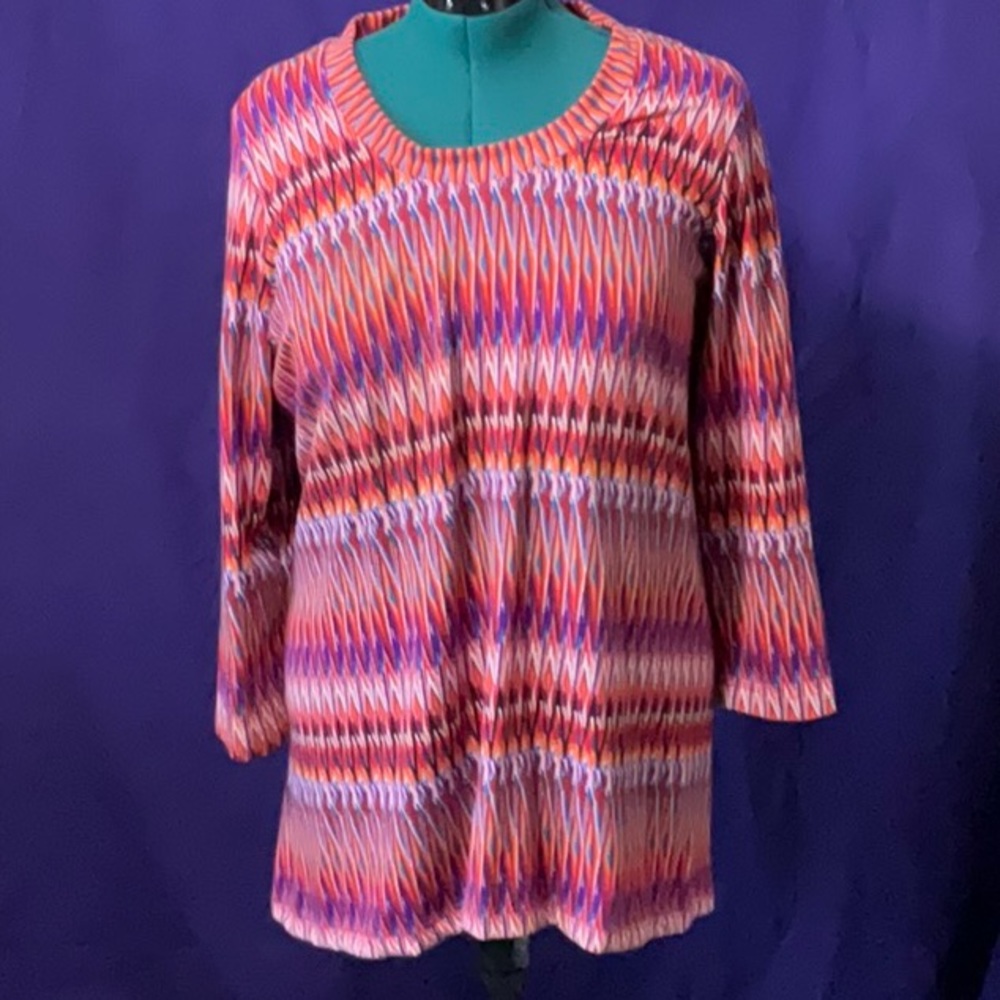 Premise colorful knit feel tunic/dress, size XL